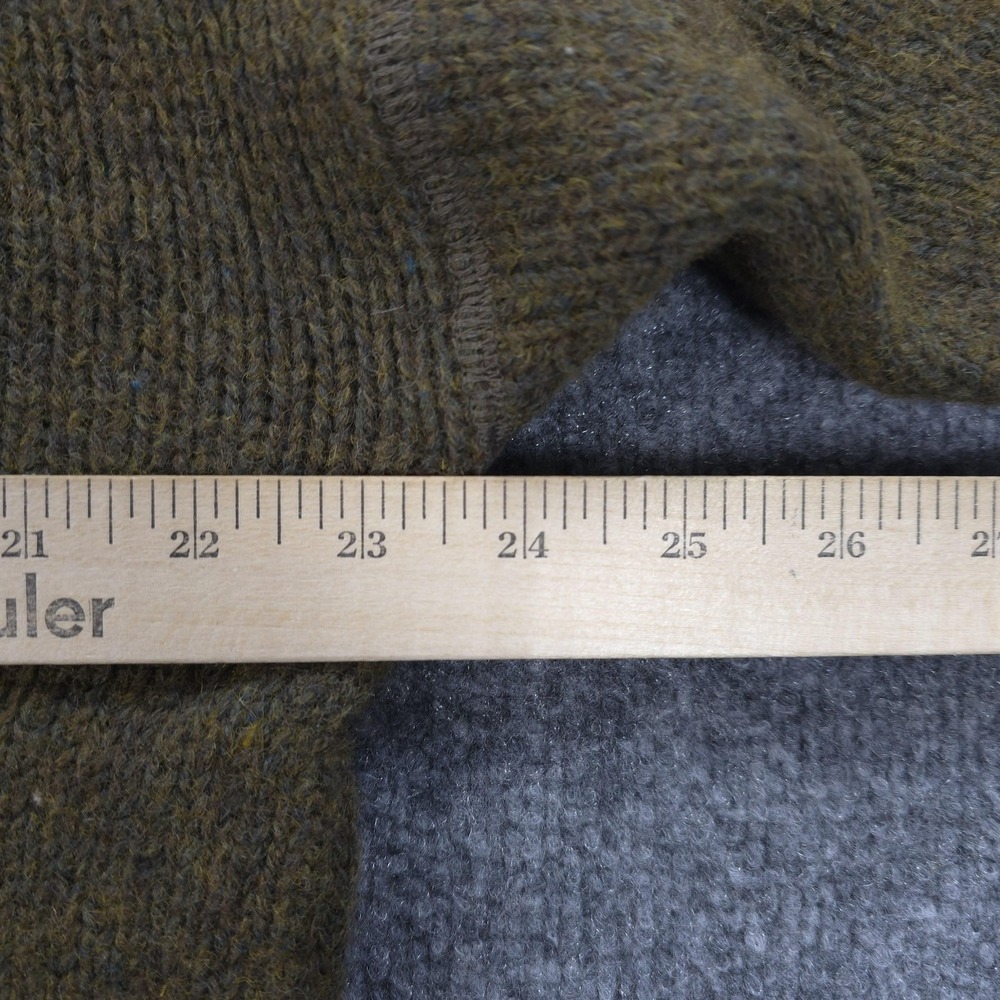 Vintage American Eagle Sweater Mens Medium Green Wool Crew Neck Knit 90s‎ Y2K - Picture 7 of 10